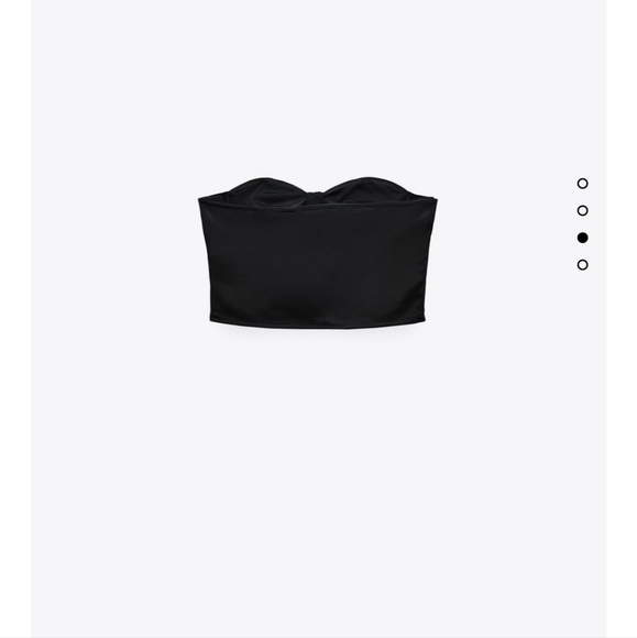 Zara satin effect corset top - Picture 3 of 4